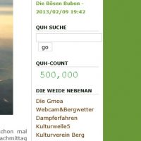 Die halbe Million ...