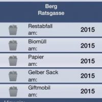 Morgen in Berg Gelben Sack rausstellen Morgen in Berg Gelben Sack rausstellen