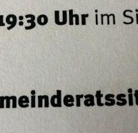 Fußball und Politik - Championsleague vs. Gemeinderatssitzung