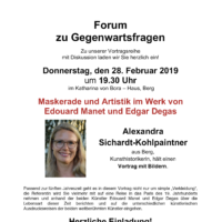 Forum zu Gegenwartsfragen: Vortrag zu Manet und Degas