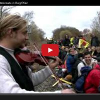erfolgreiche Castor-Blockade in Berg
