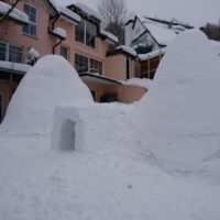 Ein Iglu in Berg Ein Iglu in Berg