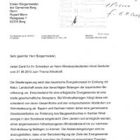 Das schreiben der Staatsregierung