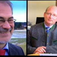 Berg in der Abendschau