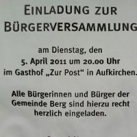 Heute Bürgerversammlung (live bei der QUH) Heute Bürgerversammlung (live bei der QUH)