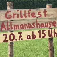 Auch Samstag: Grillfest in Allmannshausen Auch Samstag: Grillfest in Allmannshausen
