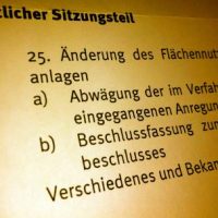 In letzter Sekunde ... (heute Sondersitzung des Gemeinderats)