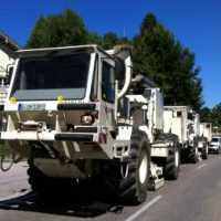 Berg leuchtet, blinkt und bebt wirklich