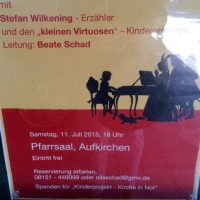 Fast hätten wir's vergessen - heute Kinderkonzert!