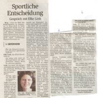 Vor einem Monat ... das erste Interview. Vor einem Monat ... das erste Interview.