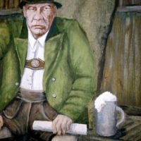 Berg am Rande des Abgrunds