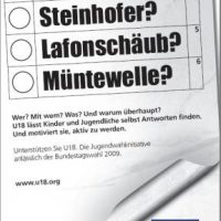 Nicht vergessen - U 18 Wahl! Nicht vergessen - U 18 Wahl!