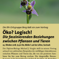 "Öko? Logisch!" - Der Bund Naturschutz lädt zum Vortrag "Öko? Logisch!" - Der Bund Naturschutz lädt zum Vortrag