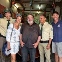 Als es noch heiß war: Hubert und Staller beim Simmerding