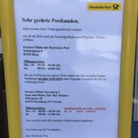 Zwölf Tage postlos