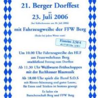Auf dem Dorffest in Berg...