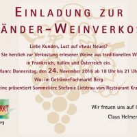 Einladung zur Dreiländer-Weinverkostung Einladung zur Dreiländer-Weinverkostung