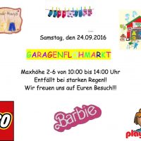 Garagenflohmarkt auf der Maxhöhe